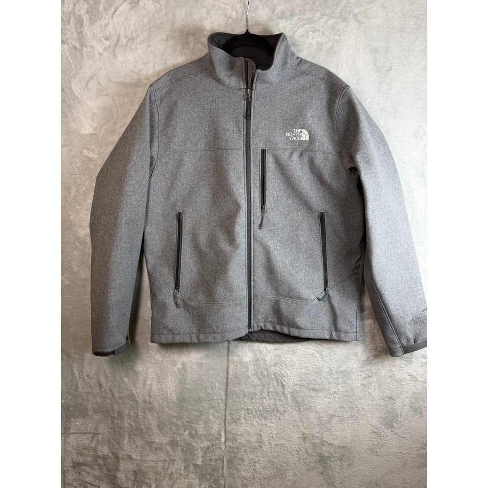 THE NORTH FACE Apex Bionic Jacket Mens Large Gray Softshell Full Zip